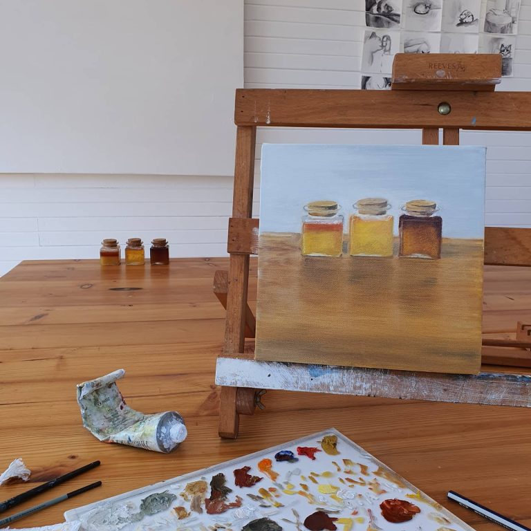 Honey Still Life (oil painting)